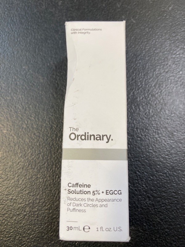 Photo 1 of The Ordinary Caffeine Solution 5% + EGCG, Depuffing Eye Serum for Dark Circles and Tired Eyes, 1 Fl Oz
