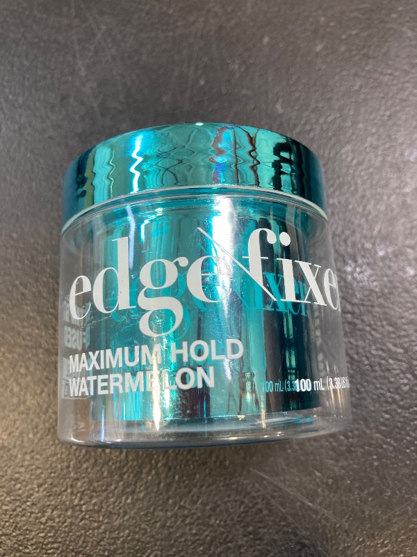 Photo 1 of KISS COLORS & CARE Maximum Hold Edge Fixer, Non-Greasy Gel Formula Infused With Biotin B7, 24 Hour Hold, ‘Watermelon’ Scented, 3.38 Fl. Oz. (100 ml)