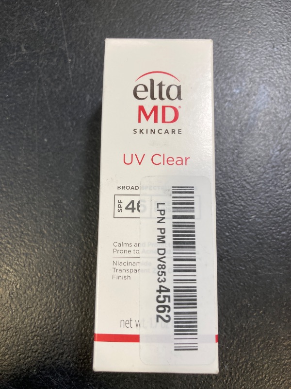 Photo 1 of EltaMD UV Clear Face Sunscreen SPF 46, Oil Free for Face with Zinc Oxide, Dermatologist Recommended Sunscreen Lotion, For Acne-Prone Sensitive Skin, 1.7 oz Pump