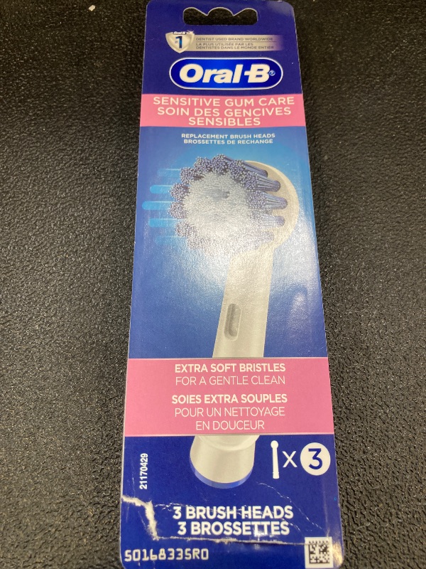 Photo 1 of Oral-B Sensitive Gum Care Electric Toothbrush Replacement Brush Heads Refill, 3 Count
