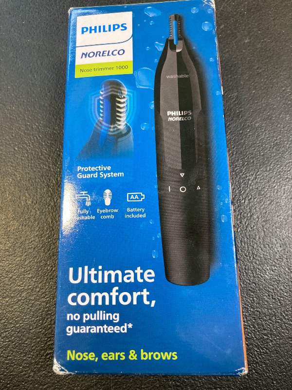 Photo 1 of Philips Norelco Nose Trimmer 1000, Black, NT1605/60
