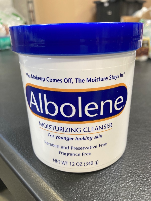 Photo 1 of Albolene Face Moisturizer & Makeup Remover – Fragrance-Free Cleansing Balm with Beta-Carotene – Hydrating Facial Cleanser for Soft, Supple Skin, Gently Removes Makeup & Dirt, (12 oz)