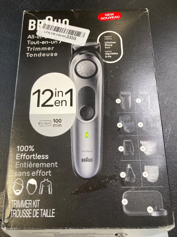 Photo 1 of Braun All-in-One Men's Shaving Kit Series 7 7440, 12-in-1 Beard, Face, Nose, Ear Trimmer, Hair Clippers, Body Groomer and Manscaping