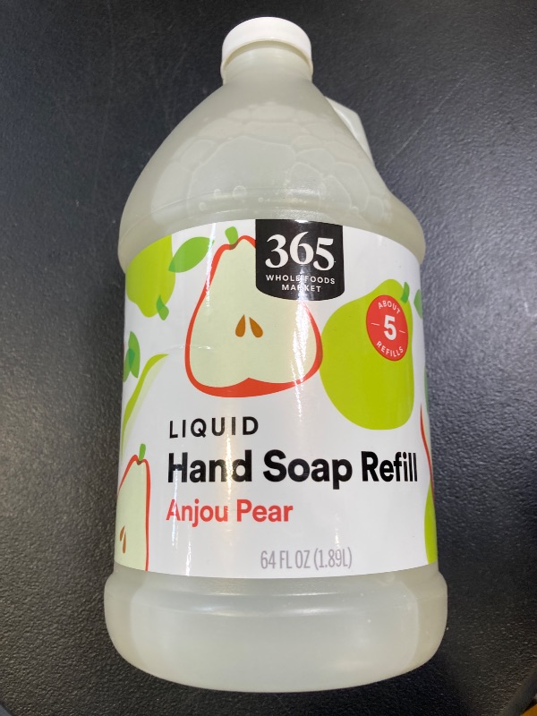 Photo 1 of 365 by Whole Foods Market, Liquid Hand Soap Refill, Anjou Pear, 64 Fl Oz