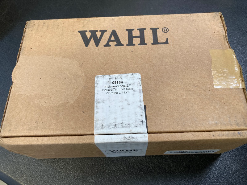 Photo 1 of Wahl Stainless Steel Lithium Ion 2.0+ Slate Beard Trimmer for Men - Electric Shaver, Nose Ear Trimmer, Rechargeable All in One Men's Grooming Kit - Model 9864