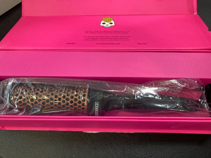 Photo 1 of Amika Blowout Babe Thermal Brush, Black