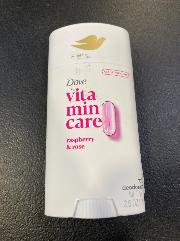 Photo 1 of Dove VitaminCare+ Aluminum Free Deodorant Stick for 72H Odor Protection Raspberry & Rose Breathable Deodorant for Women 2.6 oz