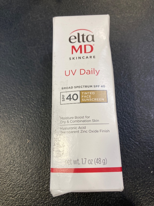 Photo 1 of EltaMD UV Daily Tinted SPF 40 Face Sunscreen Moisturizer with Zinc Oxide, Tinted Daily Face Moisturizer with SPF, Sunscreen for Dry Skin,1.7 oz Pump