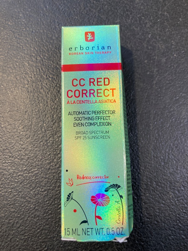Photo 1 of CC Red Correct – Skincare-First Green Color Corrector with Centella Asiatica, Illuminating Green Color Corrector with Redness Coverage and SPF 25 - Soothes & Hydrates - Cica, Korean Skincare - 0.5 Oz