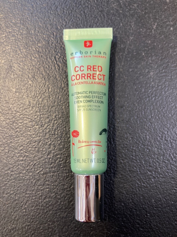 Photo 1 of CC Red Correct – Skincare-First Green Color Corrector with Centella Asiatica, Illuminating Green Color Corrector with Redness Coverage and SPF 25 - Soothes & Hydrates - Cica, Korean Skincare - 0.5 Oz