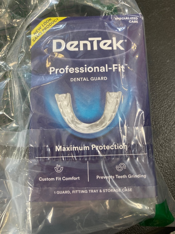 Photo 1 of DenTek Mouth Guard for Nighttime Teeth Grinding, Professional-Fit Dental Guard, 1 Count
