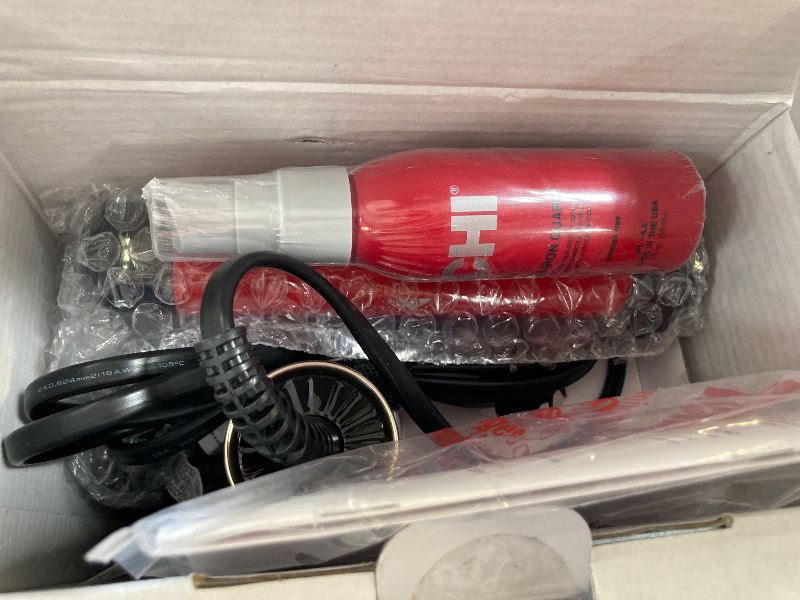 Photo 1 of CHI Lava AirWave with CHI 44 Iron Guard (2 Oz), Volumizes, Curls & Dries Hair, Delivers Frizz-Free Results, Low Heat for Less Damage, Black & Red