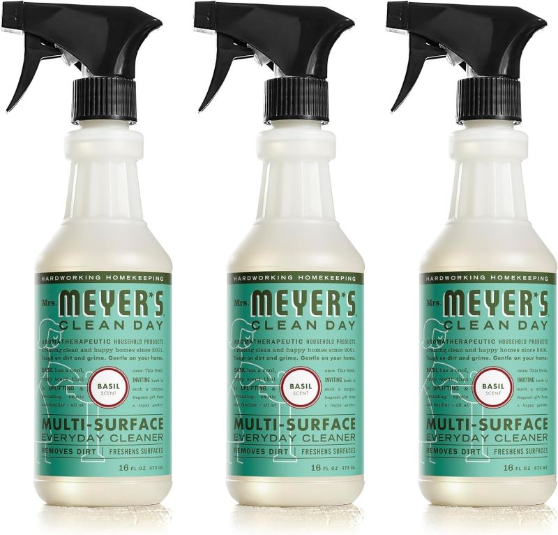 Photo 1 of MRS. MEYER'S CLEAN DAY All-Purpose Cleaner Spray, Basil, 16 fl. oz - Pack of 3