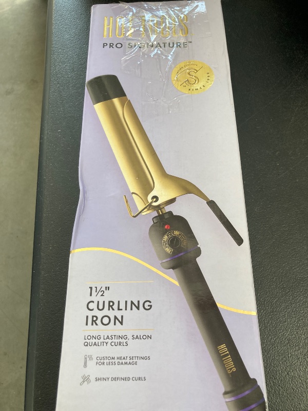 Photo 1 of Hot Tools 1 1/2" Curling Iron for Beginners | Long-Lasting Results, Defined Curls and Easy to Use with Temperature Control for All Hair Types up to 430?