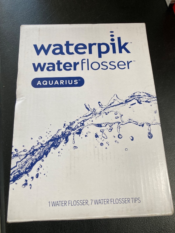 Photo 1 of Waterpik Aquarius Water Flosser For Teeth Cleaning, Gums, Braces, Dental Care, Electric Power With 10 Settings, 7 Tips For Multiple Users And Needs, ADA Accepted, White WP-660, Packaging May Vary