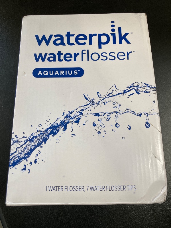 Photo 1 of Waterpik Aquarius Water Flosser For Teeth Cleaning, Gums, Braces, Dental Care, Electric Power With 10 Settings, 7 Tips For Multiple Users And Needs, ADA Accepted, Black WP-662, Packaging May Vary
