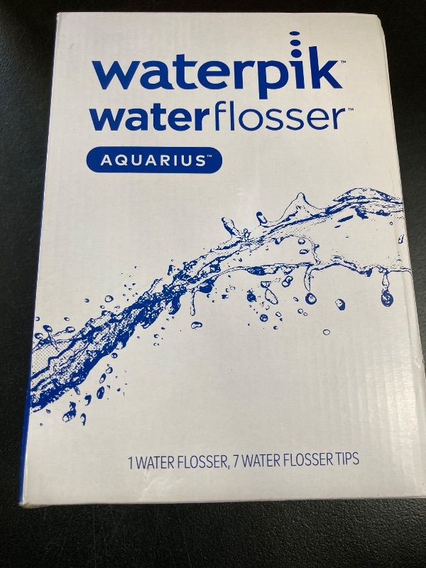 Photo 1 of Waterpik Aquarius Water Flosser For Teeth Cleaning, Gums, Braces, Dental Care, Electric Power With 10 Settings, 7 Tips For Multiple Users And Needs, ADA Accepted, Blue WP-663, Packaging May Vary