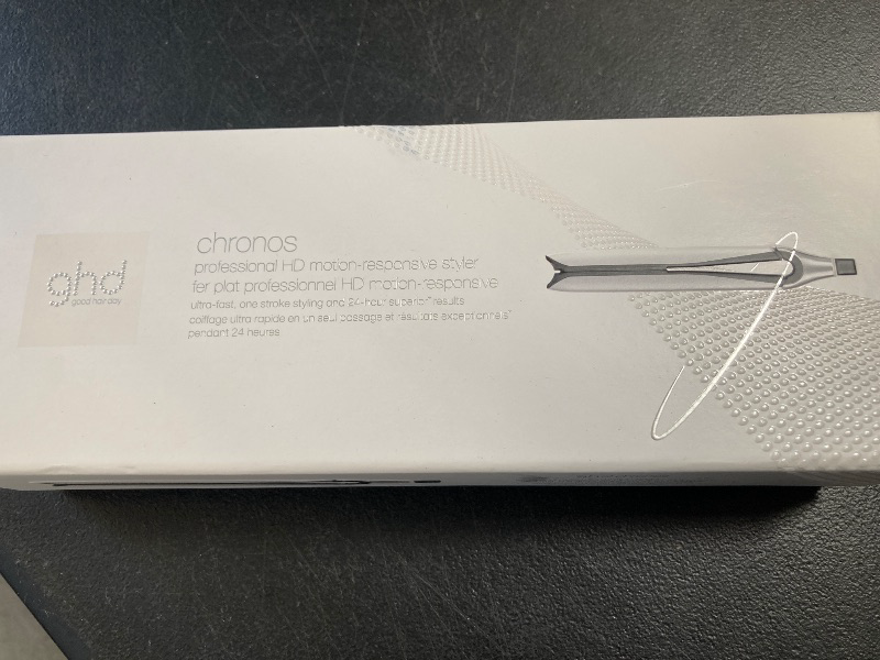 Photo 1 of ghd Chronos Styler ? 1" Hair Straightener, 3X Faster HD Motion-Responsive Styler for One Stroke High-Definition Results That Last 24hrs, 85% More Shine, 2X Less Frizz, No Heat Damage ? White