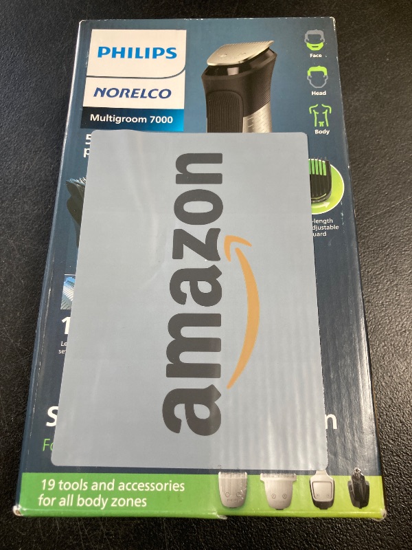 Photo 1 of Norelco Philips Multigroom 7000 Series, All-in-One Trimmer, Beard Trimmer and Hair Clipper, 19-Piece Men's Grooming Kit for Beard, Head, Hair, Body, and Face, Soft Pouch, MG7910/49