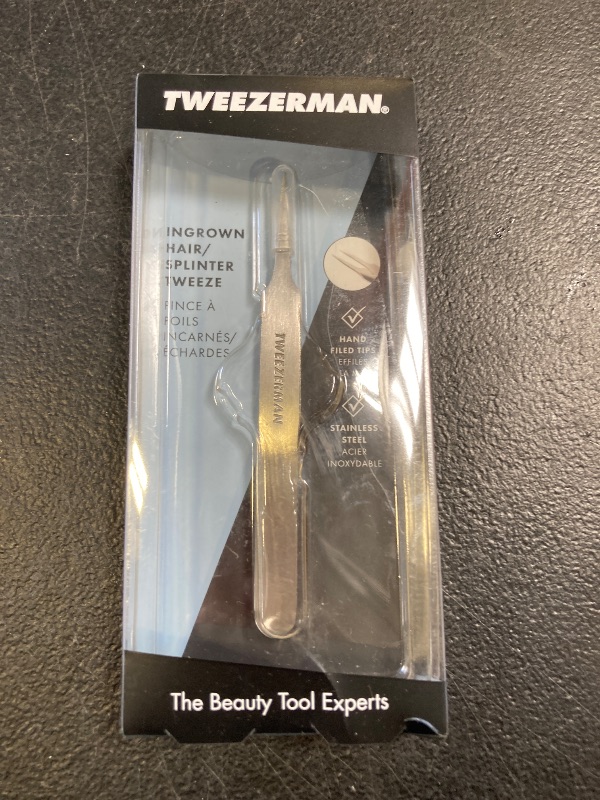 Photo 1 of Tweezerman Stainless Steel Ingrown Hair Splintertweeze for Women and Men