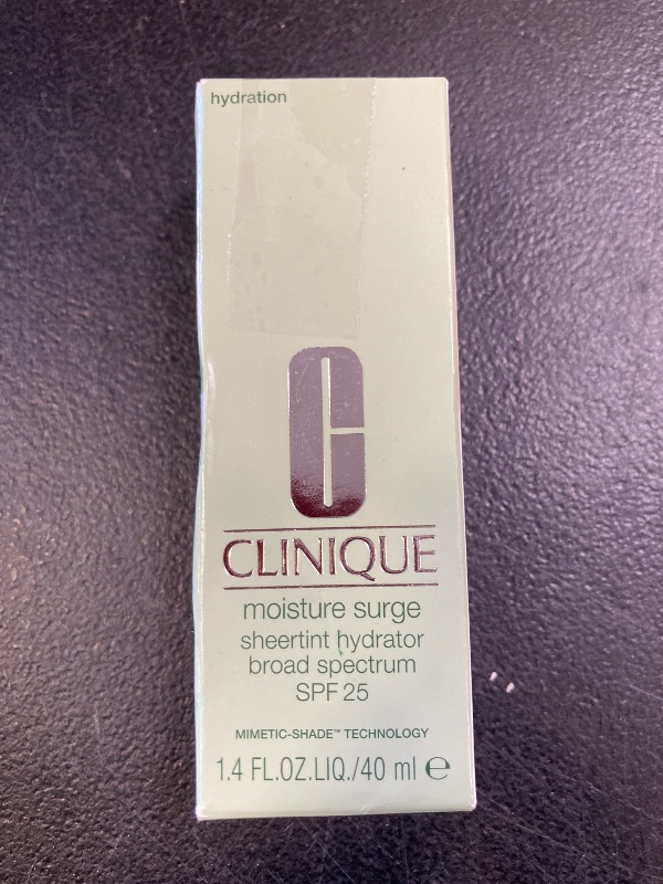 Photo 1 of Clinique Moisture Surge Sheertint Hydrator Hydrating Tinted Moisturizer Broad Spectrum SPF 25 With Hyaluronic Acid + Aloe Water For All Skin Types | Sheer Coverage, Natural Finish, Light, 1.4 Fl Oz