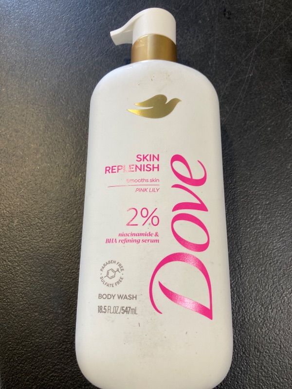 Photo 1 of Dove Serum Body Wash Skin Replenish smooths skin with Niacinamide & BHA Serum 18.5 Fl Oz