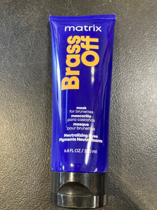 Photo 1 of Matrix Brass Off Color Depositing Neutralization Hair Mask | Repairs & Protects Fragile Hair | For Color Treated Hair |Neutralizes Orange Tones | Color Depositing | Packaging May Vary | 6.8 Fl. Oz.