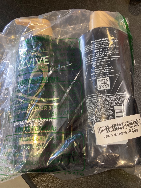 Photo 1 of L'Oreal Paris Elvive Total Repair 5 Repairing Shampoo and Conditioner for Damaged Hair, 28 Ounce (Set of 2)