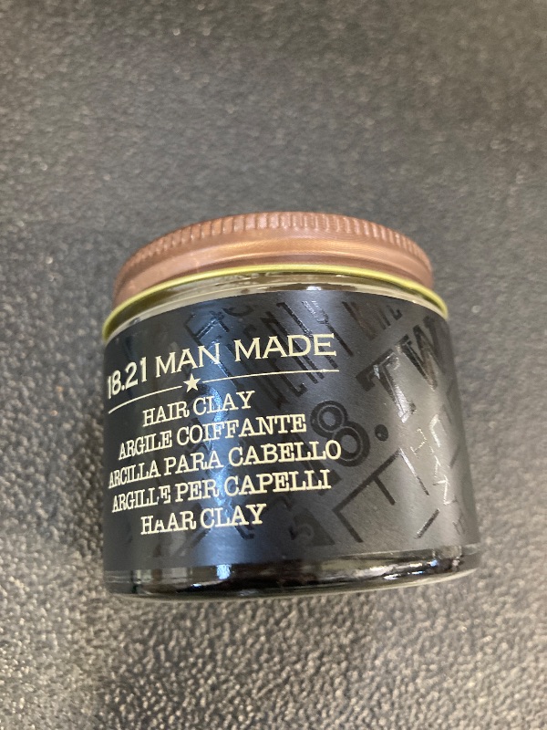 Photo 1 of 18.21 Man Made Hair Styling Product, 2oz. Original Sweet Tobacco Scent in Clay with Matte Finish