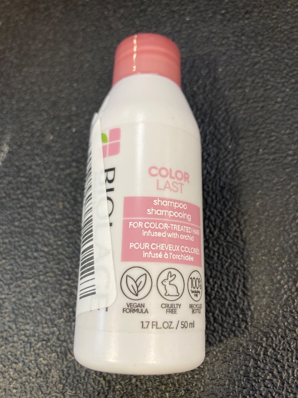 Photo 1 of Biolage Color Last Shampoo - For Color-Treated Hair, Nourishes, Strengthens, Hydrates, Soybean Oil & Stearic Acid, Paraben & Mineral Oil-Free, Vegan, 1.7 Fl Oz, Packaging may vary