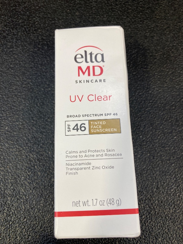 Photo 1 of EltaMD UV Clear Tinted Sunscreen for Face, SPF 46 with Zinc Oxide, Oil-Free, Dermatologist Recommended, For Acne-Prone Sensitive Skin, 1.7 oz