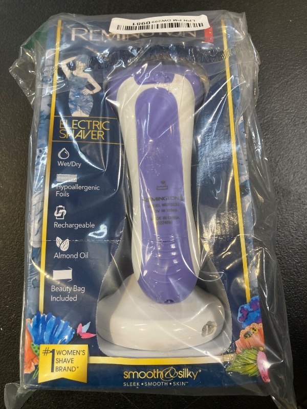 Photo 1 of Remington Smooth & Silky Electric Shaver for Women, 4-Blade Smooth Glide Foil Shaver and Bikini Trimmer with Almond Oil Strip, Shave Wet or Dry