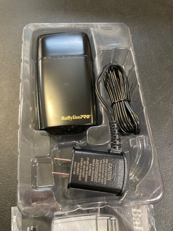Photo 1 of BaBylissPRO Barberology Double Foil Shaver FXFS2B BLACKFX Professional Electric Shaver