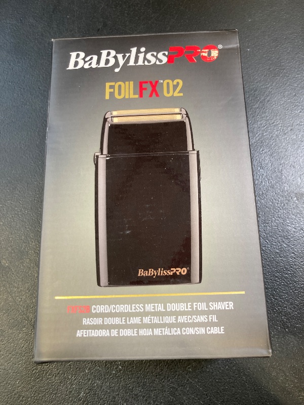 Photo 1 of BaBylissPRO Barberology Double Foil Shaver FXFS2B BLACKFX Professional Electric Shaver
