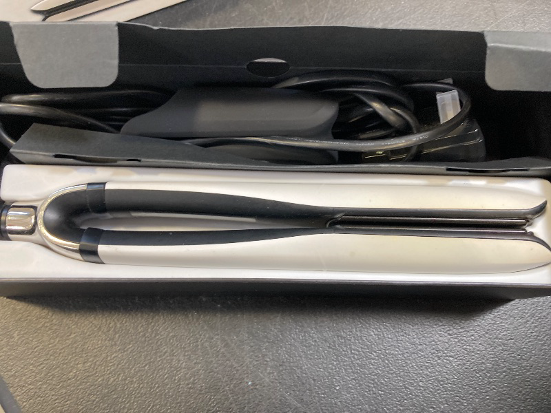 Photo 1 of ghd Platinum+ Styler - 1” Smart Flat Iron Hair Straightener - Professional Ceramic Styling Tool with Predictive Heat Control and Automatic Shut-Off - More Shine and More Color Protection - White