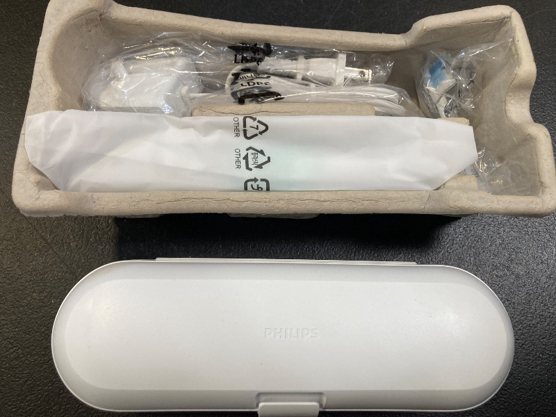 Photo 1 of Philips Sonicare Protective Clean 5100 Rechargeable Electric Toothbrush, with Pressure Sensor, 3 Cleaning Modes, SmarTimer and QuadPacer, 14-Day Battery Life, Travel Case, White, Model HX6857/11