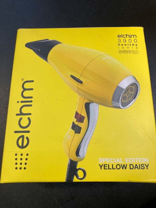 Photo 1 of Elchim 3900 Healthy Ionic Hair Dryer, Yellow Daisy