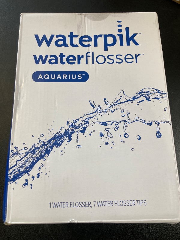 Photo 1 of Waterpik Aquarius Water Flosser For Teeth Cleaning, Gums, Braces, Dental Care, Electric Power With 10 Settings, 7 Tips For Multiple Users And Needs, ADA Accepted, White WP-660, Packaging May Vary