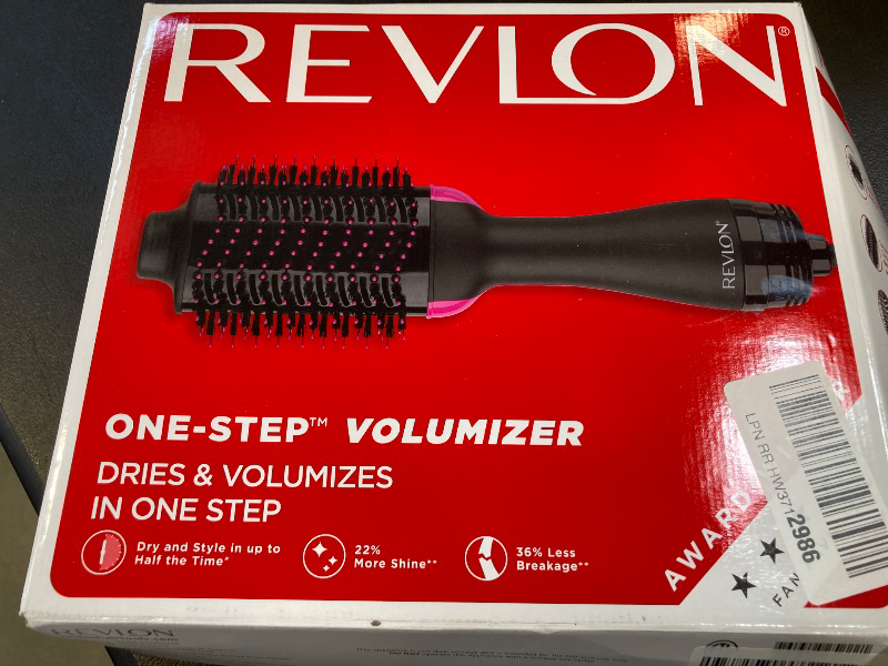 Photo 1 of REVLON One-Step Volumizer Hair Dryer and Styler – Easy Salon-Style Blowouts – Less Frizz, More Shine, and Reduced Heat Damage, for All Hair Types and Lengths (Black)