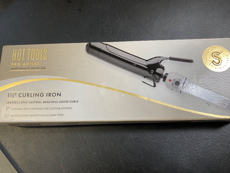 Photo 1 of Hot Tools Pro Artist Nano Ceramic Curling Iron/Wand | For Smooth, Shiny Hair (1-1/2” in)