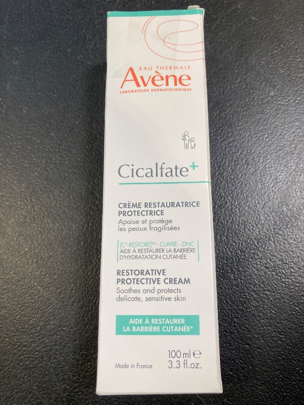 Photo 1 of Avène Cicalfate+ Restorative Protective Cream, postbiotic skincare for sensitive skin, helps restore skin barrier, face and body, safe for infants, children and adults, 3.3 Fl Oz