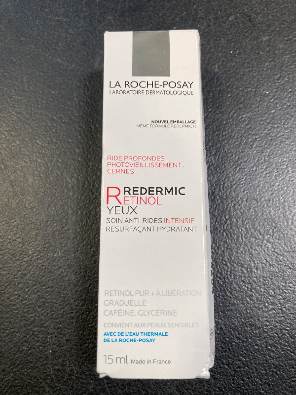 Photo 1 of La Roche-Posay Redermic R Eyes Retinol Eye Cream, Anti-Aging Eye Cream to Reduce Wrinkles and Dark Circles With Pure Retinol and Caffeine, 0.5 Fl Oz (Pack of 1)