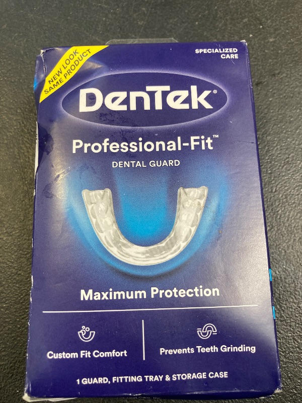 Photo 1 of DenTek Mouth Guard for Nighttime Teeth Grinding, Professional-Fit Dental Guard, 1 Count