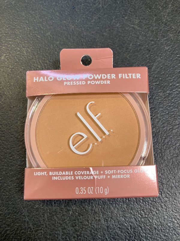 Photo 1 of e.l.f. Halo Glow Powder Filter, Ultra-fine Finishing Powder, Smooths The Look of Pores & Fine Lines, Creates A Soft-Focus Glow, Vegan & Cruelty-Free, Medium Neutral