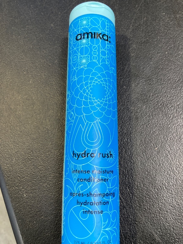 Photo 1 of amika hydro rush intense moisture conditioner with hyaluronic acid, 275ml
