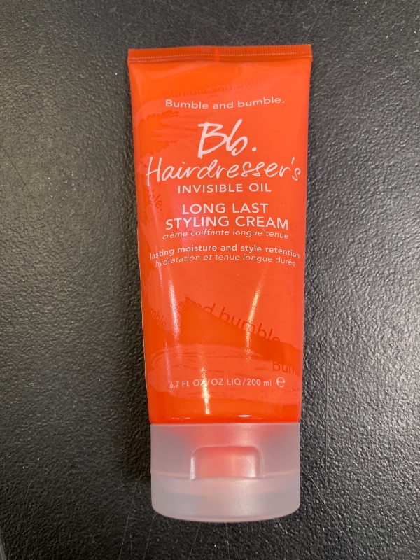 Photo 1 of Bumble and bumble. Hairdresser's Invisible Oil Long Last Styling Cream | Hydrating, Anti Frizz, Color Safe | Curly, Wavy, Straight | With Argan Oil, Coconut Oil + Grapeseed Oil, 6.7 Fl Oz