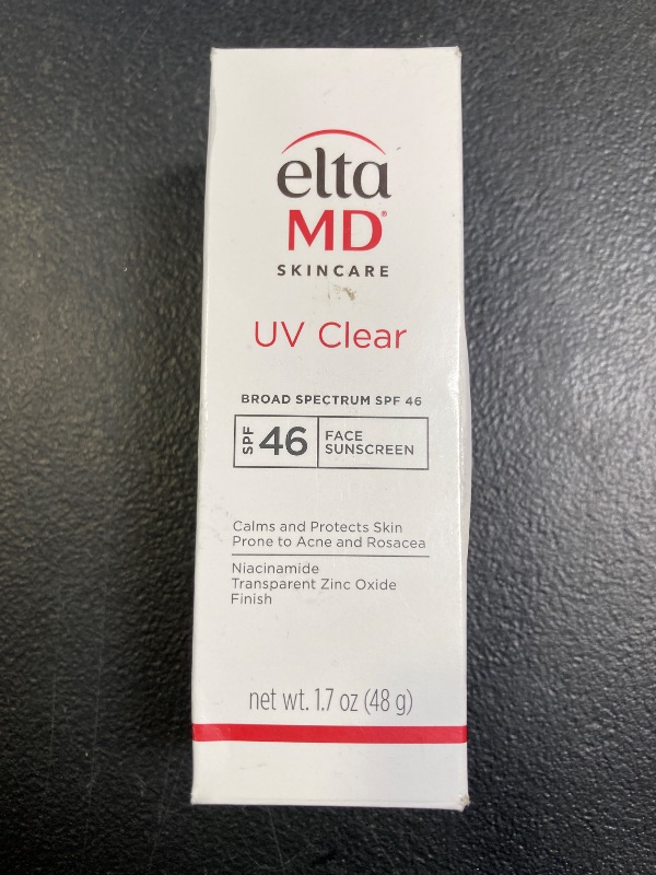 Photo 1 of EltaMD UV Clear Face Sunscreen SPF 46, Oil Free for Face with Zinc Oxide, Dermatologist Recommended Sunscreen Lotion, For Acne-Prone Sensitive Skin, 1.7 oz Pump
