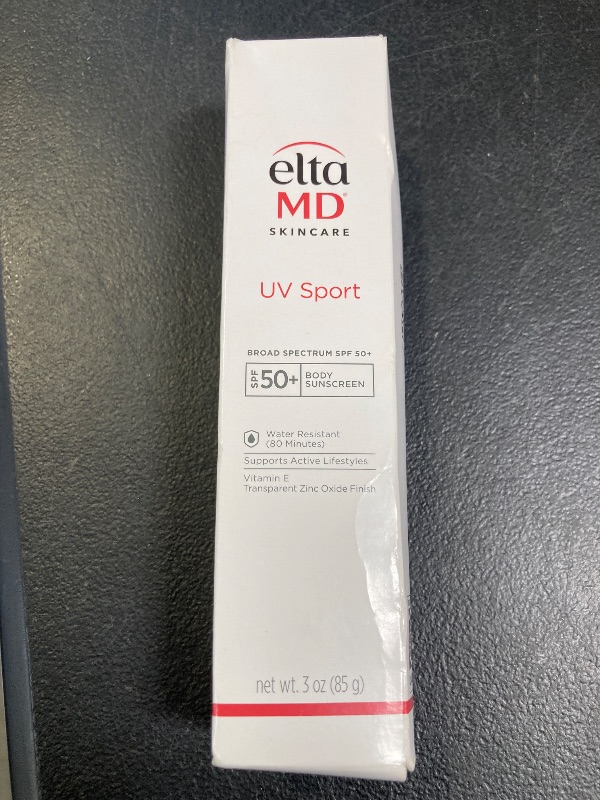 Photo 1 of EltaMD UV Sport Sunscreen Lotion SPF 50 - Face and Body Sunscreen SPF 50, Water & Sweat Resistant, Zinc Oxide Formula for Active Lifestyles, 3 oz