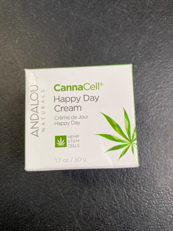 Photo 1 of Andalou Naturals Cannacell Happy Day Cream, Face Moisturizer with Nourishing Hemp Stem Cell Formula for Restored & Glowing Skin, Face Cream for Women & Men, 1.7 fl oz
