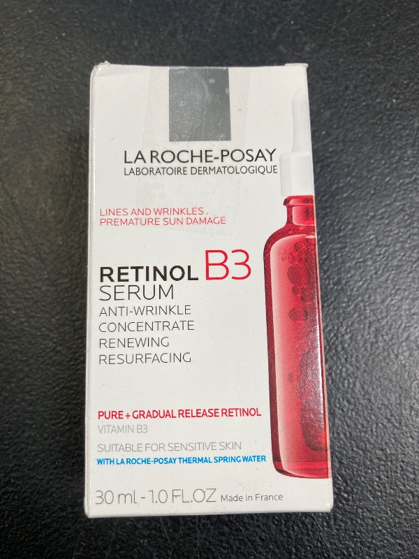 Photo 1 of La Roche-Posay Pure Retinol Face Serum with Vitamin B3, Anti Aging Face Serum for Lines, Wrinkles & Premature Sun Damage to Resurface & Hydrate, Suitable for Sensitive Skin, 1.0 Fl. Oz
